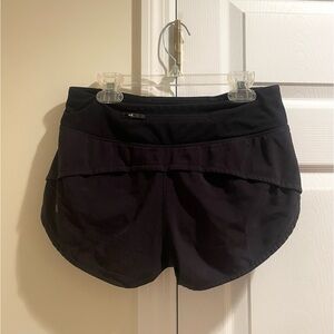 Black Lulu Lemon Shorts Size 0